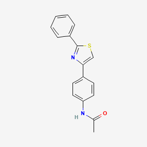 molecular formula C17H14N2OS B2653836 N-(4-(2-苯并噻唑-4-基)苯基)乙酰胺 CAS No. 75129-17-8