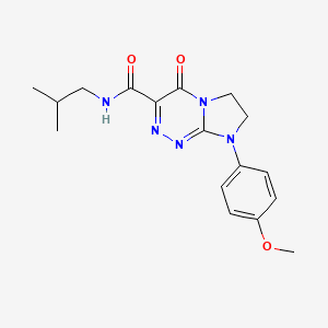 molecular formula C17H21N5O3 B2653884 N-isobutyl-8-(4-methoxyphenyl)-4-oxo-4,6,7,8-tetrahydroimidazo[2,1-c][1,2,4]triazine-3-carboxamide CAS No. 946279-65-8