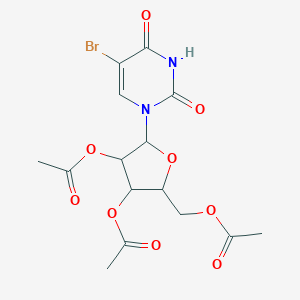 molecular formula C₁₅H₁₇BrN₂O₉ B026539 5-溴-2',3',5'-三-O-乙酰尿苷 CAS No. 105659-32-3