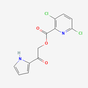 molecular formula C12H8Cl2N2O3 B2653904 [2-氧代-2-(1H-吡咯-2-基)乙基] 3,6-二氯吡啶-2-羧酸酯 CAS No. 874641-29-9