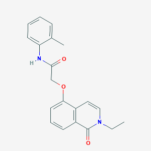 molecular formula C20H20N2O3 B2653908 2-(2-ethyl-1-oxoisoquinolin-5-yl)oxy-N-(2-methylphenyl)acetamide CAS No. 903359-79-5