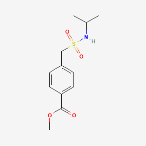 molecular formula C12H17NO4S B2653919 Methyl 4-[(isopropylsulfamoyl)methyl]benzoate CAS No. 1242825-11-1