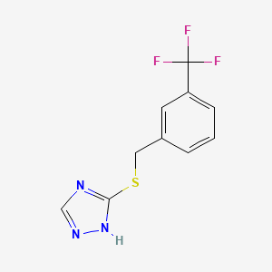 3-{[3-(trifluoromethyl)benzyl]sulfanyl}-1H-1,2,4-triazole