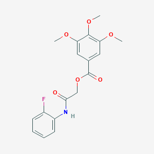 [2-(2-Fluoroanilino)-2-oxoethyl] 3,4,5-trimethoxybenzoate