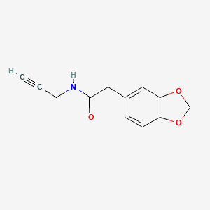 2-(1,3-Benzodioxol-5-yl)-N-prop-2-ynylacetamide