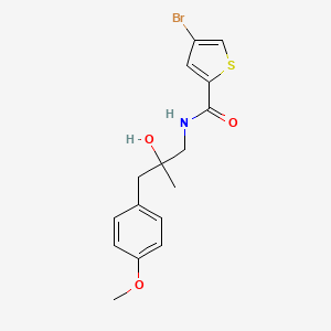 4-bromo-N-(2-hydroxy-3-(4-methoxyphenyl)-2-methylpropyl)thiophene-2-carboxamide
