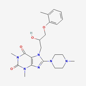 7-(2-hydroxy-3-(o-tolyloxy)propyl)-1,3-dimethyl-8-(4-methylpiperazin-1-yl)-1H-purine-2,6(3H,7H)-dione