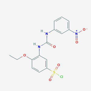 4-ethoxy-3-[(3-nitrophenyl)carbamoylamino]benzenesulfonyl Chloride