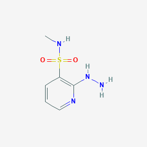 molecular formula C6H10N4O2S B2653993 2-hydrazino-N-methylpyridine-3-sulfonamide CAS No. 1155917-27-3