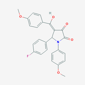 molecular formula C25H20FNO5 B265402 5-(4-fluorophenyl)-3-hydroxy-1-(4-methoxyphenyl)-4-[(4-methoxyphenyl)carbonyl]-1,5-dihydro-2H-pyrrol-2-one 
