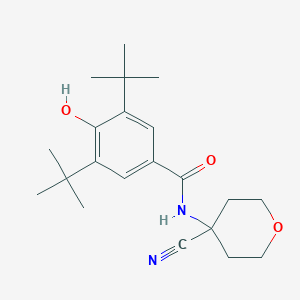 3,5-Ditert-butyl-N-(4-cyanooxan-4-yl)-4-hydroxybenzamide
