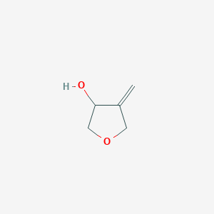 molecular formula C5H8O2 B2654083 4-Methylenetetrahydrofuran-3-ol CAS No. 390381-85-8