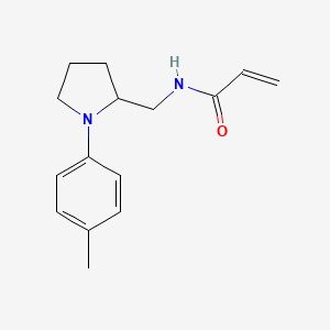 molecular formula C15H20N2O B2654086 N-[[1-(4-Methylphenyl)pyrrolidin-2-yl]methyl]prop-2-enamide CAS No. 2411299-61-9