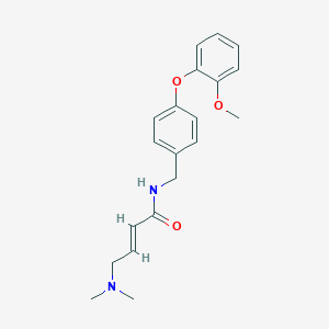 (E)-4-(Dimethylamino)-N-[[4-(2-methoxyphenoxy)phenyl]methyl]but-2-enamide