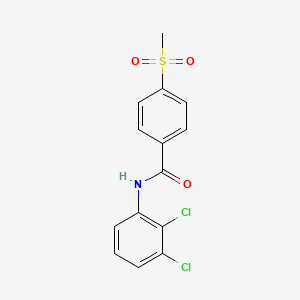 molecular formula C14H11Cl2NO3S B2654089 N-(2,3-dichlorophenyl)-4-(methylsulfonyl)benzamide CAS No. 896349-56-7