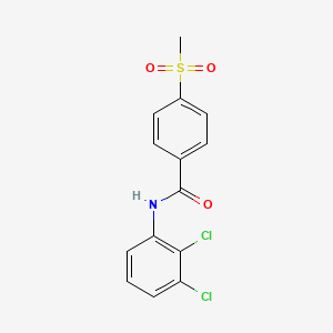 molecular formula C14H11Cl2NO3S B2654089 N-(2,3-dichlorophenyl)-4-methanesulfonylbenzamide CAS No. 896349-56-7