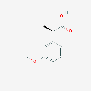 molecular formula C11H14O3 B2654090 (2R)-2-(3-Methoxy-4-methylphenyl)propanoic acid CAS No. 2248171-98-2
