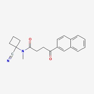 molecular formula C20H20N2O2 B2654092 N-(1-cyanocyclobutyl)-N-methyl-4-(naphthalen-2-yl)-4-oxobutanamide CAS No. 1444225-30-2