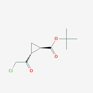 Tert-butyl (1R,2R)-2-(2-chloroacetyl)cyclopropane-1-carboxylate