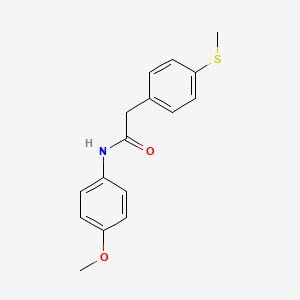 molecular formula C16H17NO2S B2654110 N-(4-甲氧基苯基)-2-(4-(甲硫基)苯基)乙酰胺 CAS No. 941971-29-5