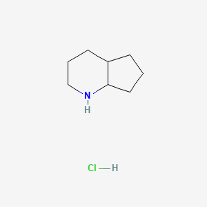 molecular formula C8H16ClN B2654111 octahydro-1H-cyclopenta[b]pyridine hydrochloride CAS No. 92384-27-5