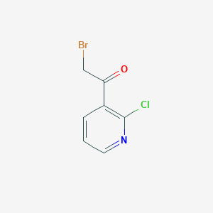 molecular formula C7H5BrClNO B2654122 2-Bromo-1-(2-chloropyridin-3-YL)ethanone CAS No. 237384-43-9