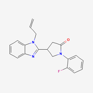 4-(1-allyl-1H-benzo[d]imidazol-2-yl)-1-(2-fluorophenyl)pyrrolidin-2-one