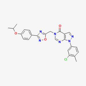 molecular formula C24H21ClN6O3 B2654155 N-[2-(2-methylpiperidin-1-yl)ethyl]-2-[(3-phenoxypyrazin-2-yl)thio]acetamide CAS No. 1029750-96-6