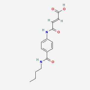 molecular formula C15H18N2O4 B2654176 (E)-4-{4-[(Butylamino)carbonyl]anilino}-4-oxo-2-butenoic acid CAS No. 940205-13-0
