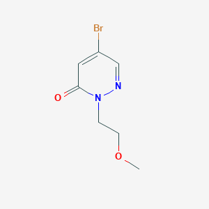 molecular formula C7H9BrN2O2 B2654177 5-Bromo-2-(2-methoxyethyl)pyridazin-3(2H)-one CAS No. 1935090-41-7