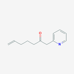 molecular formula C12H15NO B2654217 1-(吡啶-2-基)庚-6-烯-2-酮 CAS No. 1344285-77-3