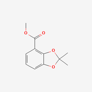 molecular formula C11H12O4 B2654235 Methyl 2,2-dimethyl-1,3-benzodioxole-4-carboxylate CAS No. 485400-41-7