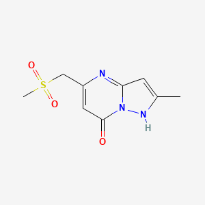 2-Methyl-5-[(methylsulfonyl)methyl]pyrazolo[1,5-a]pyrimidin-7-ol