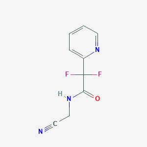 molecular formula C9H7F2N3O B2654273 N-(Cyanomethyl)-2,2-difluoro-2-pyridin-2-ylacetamide CAS No. 2249080-48-4