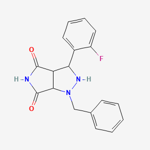 1-benzyl-3-(2-fluorophenyl)tetrahydropyrrolo[3,4-c]pyrazole-4,6(1H,5H)-dione