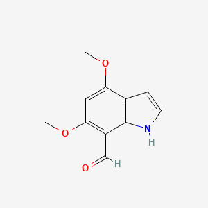 molecular formula C11H11NO3 B2654304 4,6-二甲氧基-1H-吲哚-7-甲醛 CAS No. 23659-91-8