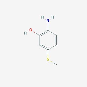 molecular formula C7H9NOS B2654309 2-Amino-5-(methylthio)phenol CAS No. 883840-03-7