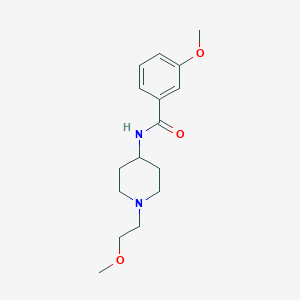 molecular formula C16H24N2O3 B2654335 3-methoxy-N-(1-(2-methoxyethyl)piperidin-4-yl)benzamide CAS No. 1421469-44-4
