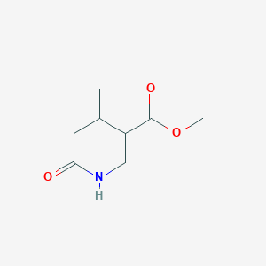 molecular formula C8H13NO3 B2654338 4-甲基-6-氧代哌啶-3-羧酸甲酯 CAS No. 1782536-27-9