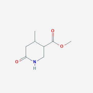 molecular formula C8H13NO3 B2654338 Methyl 4-methyl-6-oxopiperidine-3-carboxylate CAS No. 1782536-27-9