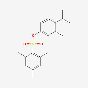 molecular formula C19H24O3S B2654373 4-Isopropyl-3-methylphenyl 2,4,6-trimethylbenzenesulfonate CAS No. 392251-49-9