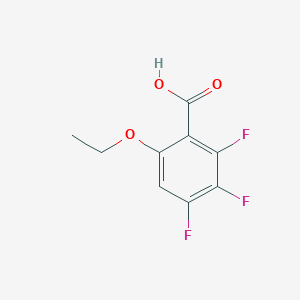 molecular formula C9H7F3O3 B2654386 6-Ethoxy-2,3,4-trifluorobenzoic acid CAS No. 1980050-06-3