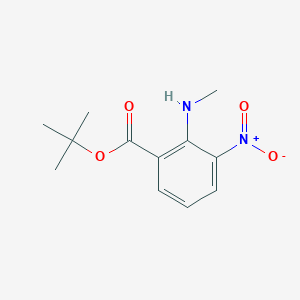 molecular formula C12H16N2O4 B2654391 Tert-butyl 2-(methylamino)-3-nitrobenzoate CAS No. 2248413-42-3