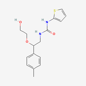 molecular formula C16H20N2O3S B2654394 1-(2-(2-羟乙氧基)-2-(对甲苯基)乙基)-3-(噻吩-2-基)脲 CAS No. 1788678-39-6