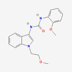 molecular formula C19H21N3O3 B2654395 1-(1-(2-methoxyethyl)-1H-indol-3-yl)-3-(2-methoxyphenyl)urea CAS No. 941951-84-4
