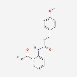 molecular formula C17H17NO4 B2654401 2-[3-(4-甲氧基苯基)丙酰氨基]苯甲酸 CAS No. 692281-53-1