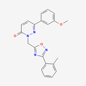 6-(3-methoxyphenyl)-2-{[3-(2-methylphenyl)-1,2,4-oxadiazol-5-yl]methyl}-2,3-dihydropyridazin-3-one