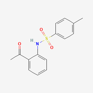 molecular formula C15H15NO3S B2654411 N-(2-acetylphenyl)-4-methylbenzene-1-sulfonamide CAS No. 1859-70-7