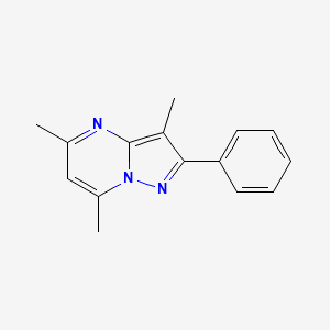 molecular formula C15H15N3 B2654422 3,5,7-三甲基-2-苯基吡唑并[1,5-a]嘧啶 CAS No. 859297-00-0