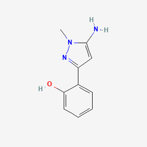 molecular formula C10H11N3O B2654431 2-(5-amino-1-methyl-1H-pyrazol-3-yl)phenol CAS No. 1266365-70-1